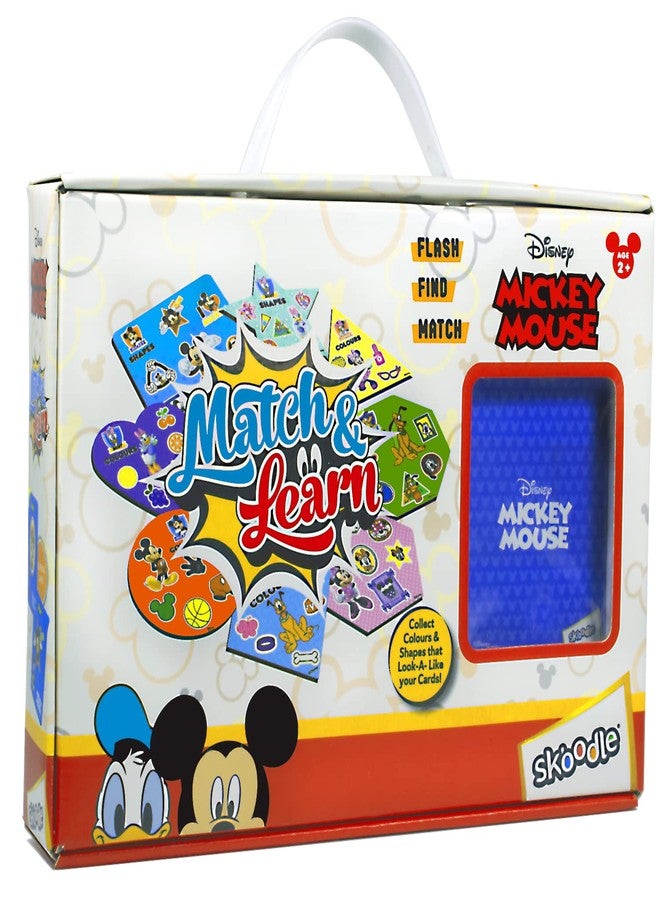 سكودل لعبة Skoodle Disney Mickey Mouse Match & Learn التعليمية لتنمية القدرات الذهنية وتعزيز الذاكرة والتركيز للأطفال - Image 1