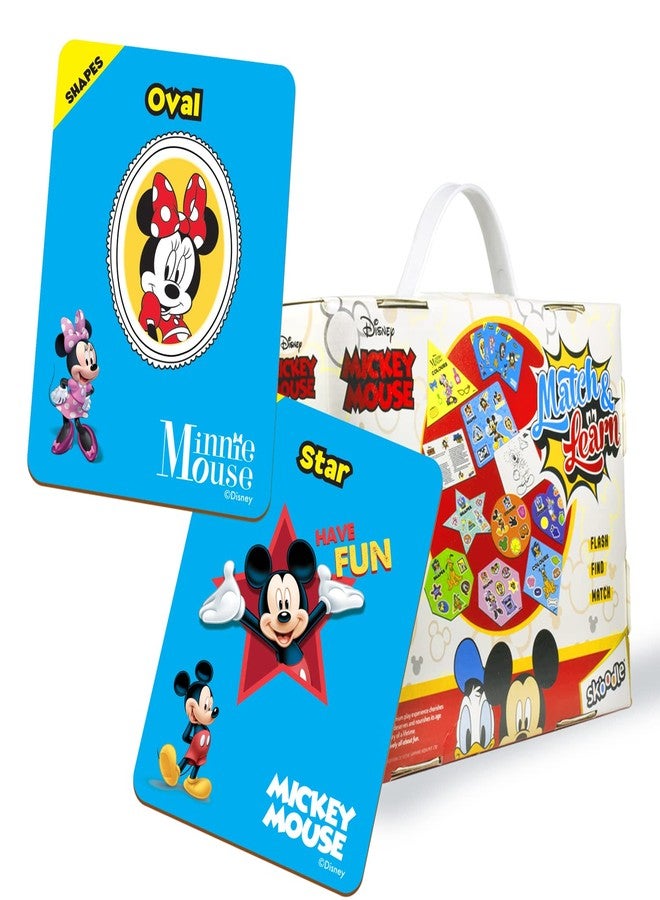 سكودل لعبة Skoodle Disney Mickey Mouse Match & Learn التعليمية لتنمية القدرات الذهنية وتعزيز الذاكرة والتركيز للأطفال - Image 4