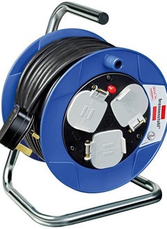 Brennenstuhl BRENNENSTUHL COMPACT CABLE REEL 15M PLASTIC BODY WITH 13A PLUG & 3 NO. UNIVERSAL SOCKET 3G1.5 BLACK CABLE (1078187900) 