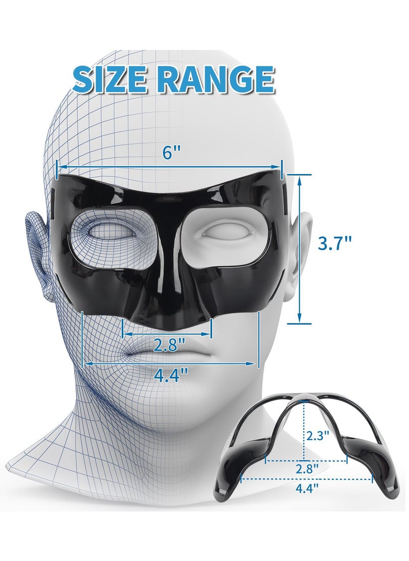 Nose Guard for Broken Nose, Face Shield Masks for Soccer and basketball Sports, Adjustable for Adults and Teenagers, Suitable for Men and Women
