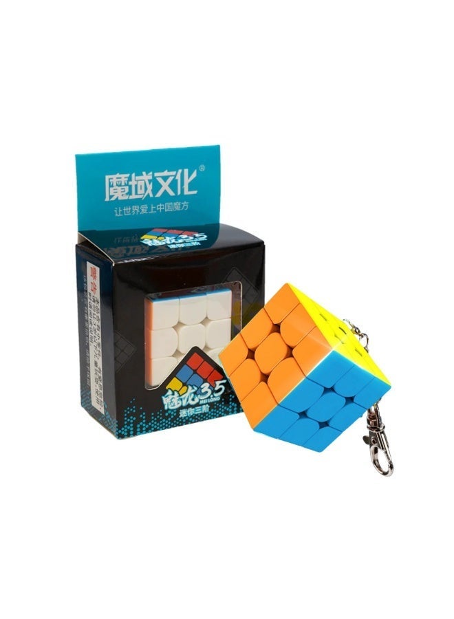 MoYu MoFang JiaoShi MEILONG MINI 3X3 Keychain Stickerless Cube - Image 1