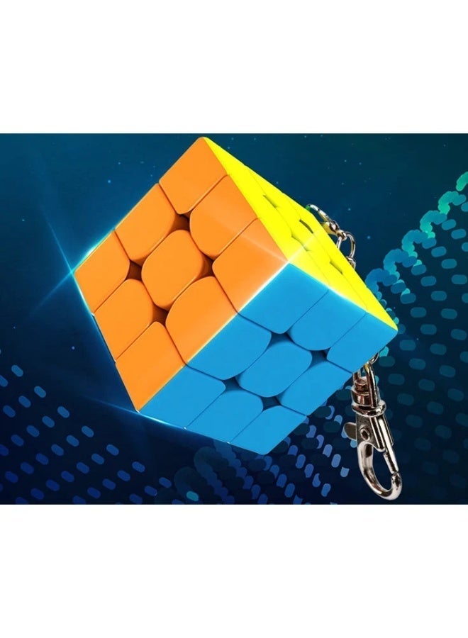MoYu MoFang JiaoShi MEILONG MINI 3X3 Keychain Stickerless Cube - Image 2