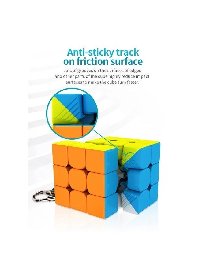 MoYu MoFang JiaoShi MEILONG MINI 3X3 Keychain Stickerless Cube - Image 5