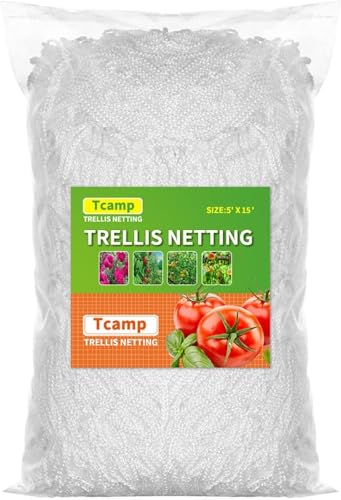 Tcamp Heavy-Duty Polyester Plant Trellis Netting 5 x 15ft (1 Pack) (5 Ft X 15 Ft) - Image 1