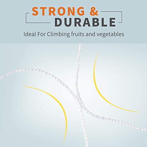 Tcamp Heavy-Duty Polyester Plant Trellis Netting 5 x 15ft (1 Pack) (5 Ft X 15 Ft) - Image 5