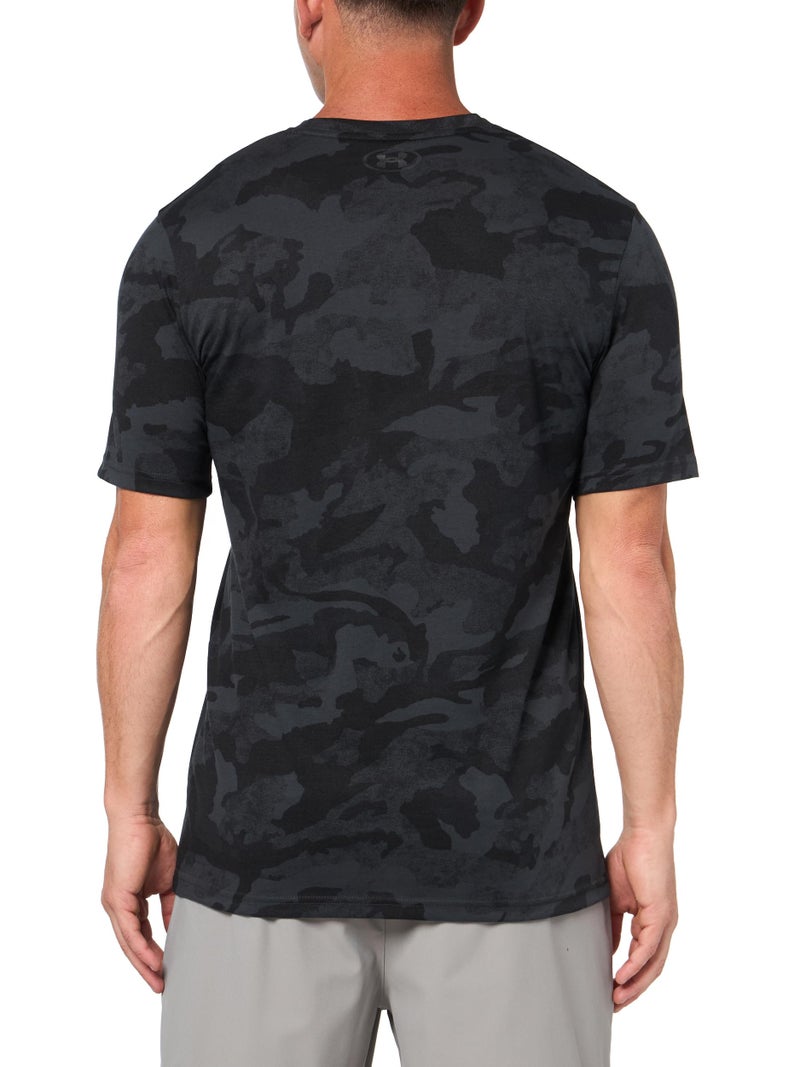Under Armour Men's Project Rock All Over Print Short Sleeve T Shirt, (001) Black / / White, Small - Image 2