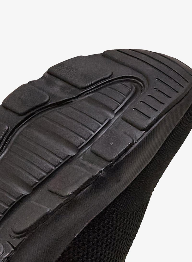 CAMPUS Men's Black Classic Low-Top Sneakers, Bold Lace-Up Style Shoes, Comfortable Casual Footwear - Image 4