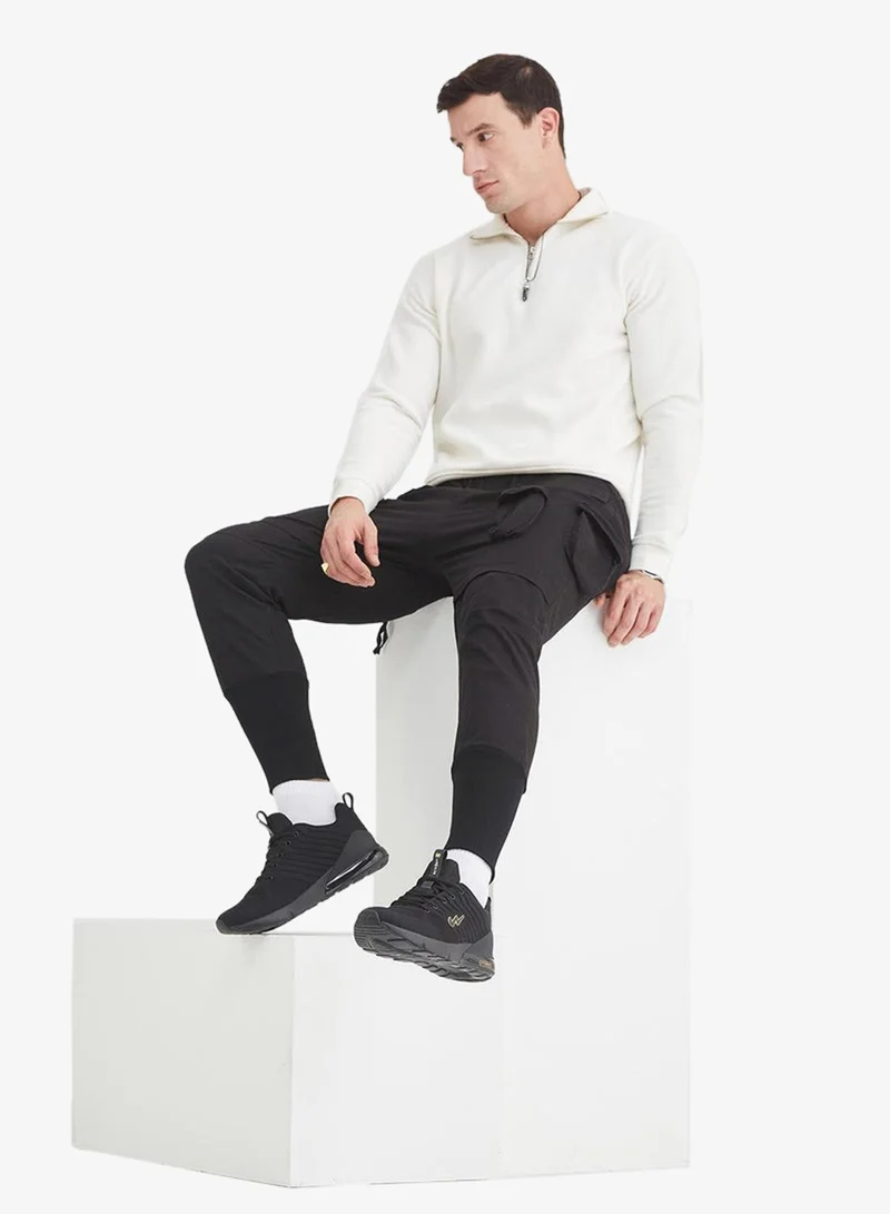 CAMPUS Blk/Golden Campus Men's Classic Court Sneakers – Cushioned Sole, Lace-Up – Black/Gold for Men | Best Price UAE