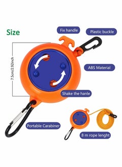 Y&D Portable Travel Clothesline Cord Retractable Outdoor Windproof Elastic Adjustable Clothes Line for Indoor Camping Backyard Hotel 26 feet  - Image 4