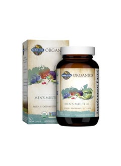 Garden of Life mykind Organics Whole Food Multivitamin for Men 40+, 60 Tablets, Vegan Mens Multi for Health, Well-Being Certified Organic Whole Food Vitamins, Minerals for Men Over 40, Mens Vitamins