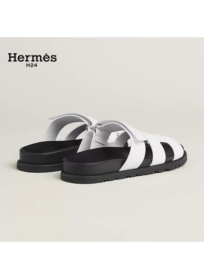 Hermes H24 صندل ”H24 Chypre“ من هيرميس للنساء، مزود بشريط فيلكرو، أبيض - Image 3