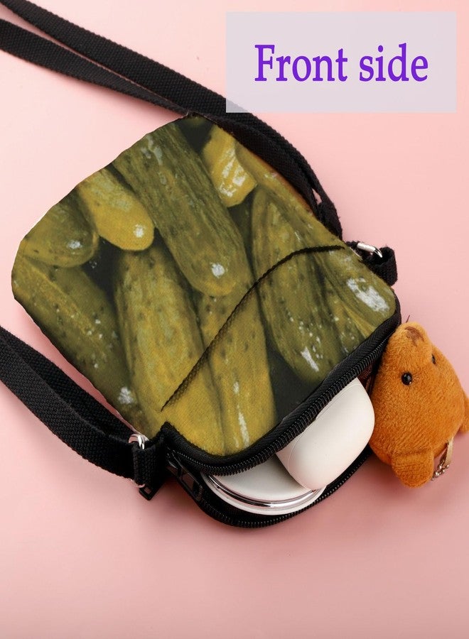 XYANFA Pickle Crossbody Bag Lovers Gift Pickle Party Cucumber Gift For Women Eater Stuff Handbag (pickle handbag) - Image 3