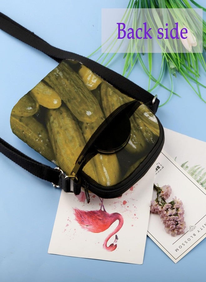 XYANFA Pickle Crossbody Bag Lovers Gift Pickle Party Cucumber Gift For Women Eater Stuff Handbag (pickle handbag) - Image 4