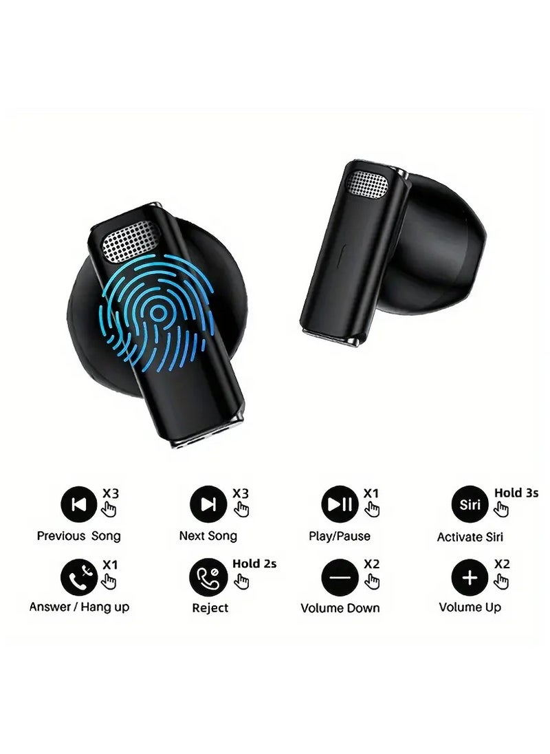 Generic New Wireless Noise Cancelling Earphones for Sport Lightweight Fit Premium Sound, Compact, Mini, And Convenient V5.3  - Image 5
