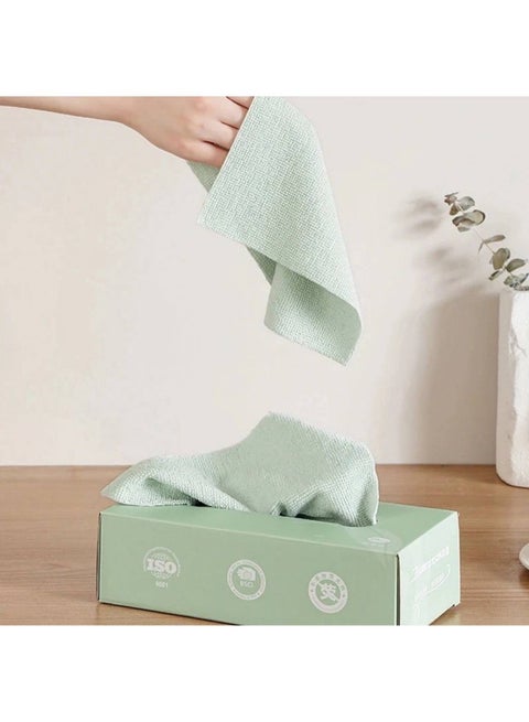 Reusable Microfiber Cleaning and Drying Wipes with Dispenser Box Rags In A Box (20 count) - Reusable Wipes for Cleaning - Edgeless Terry Towels, Shop Rags, Wash, Dust, Disposable, House,