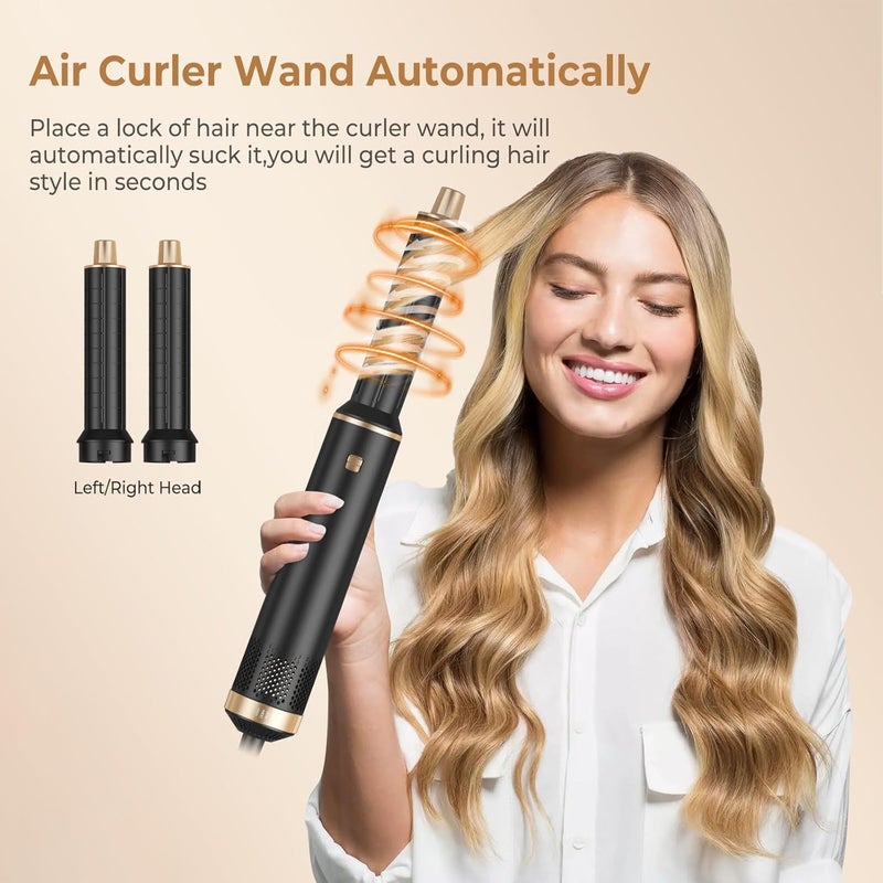 5 in 1 Blow Dryer Brush Set - Negative Ion Hair Styling Tool with Curling and Smoothing Features - Image 3
