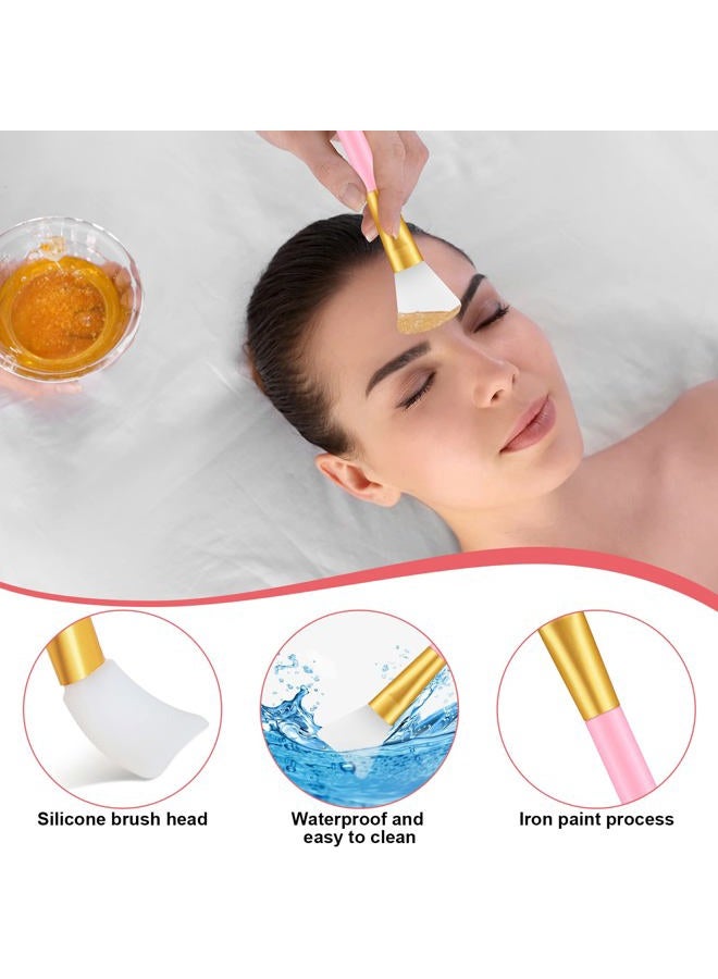 Potchen مجموعة أدوات إزالة الشعر بالشمع 8 قطع تشمل ملعقات تنظيف الشمع، أداة تطبيق الشمع، عصي تحريك سيليكون، عصي شمع صلبة لمنطقة كبيرة، وكاشطة سيليكون لإزالة الشمع لمستحضرات التجميل. - Image 5