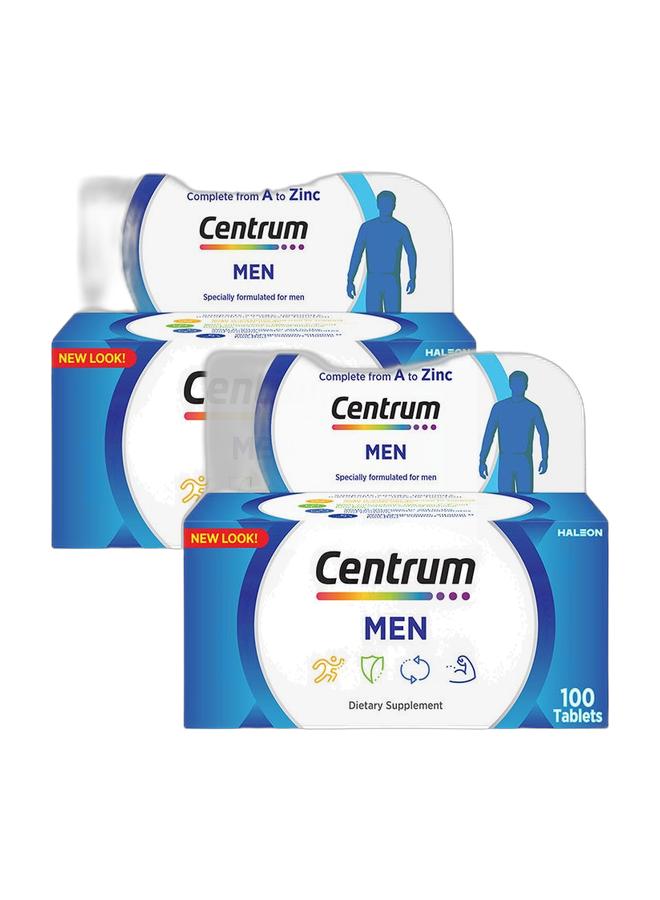 Centrum Men Specially Formulated Multivitamin for Men, 100 Tablets (Pack of 2) - Image 1
