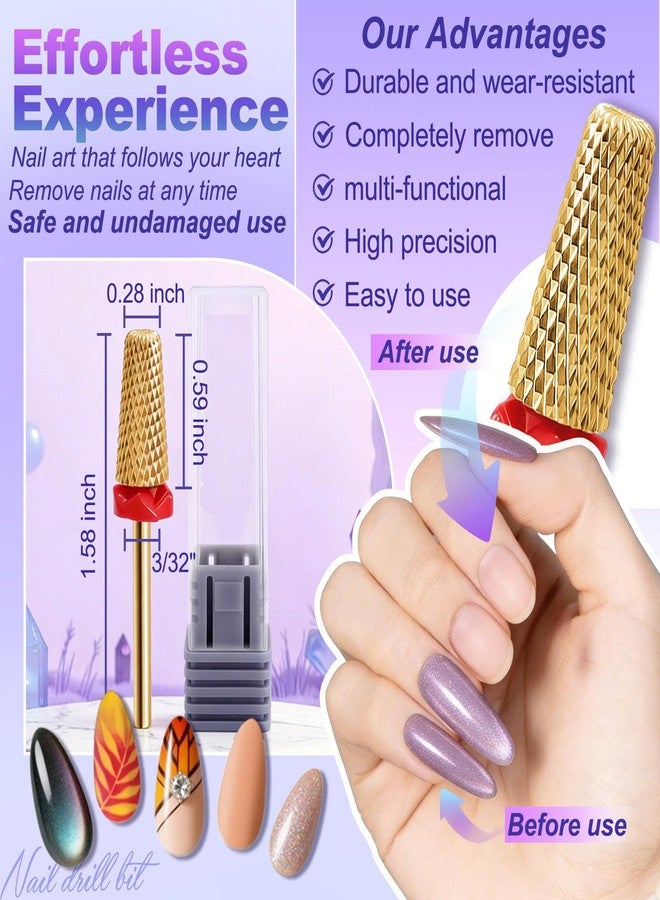 Fantexy Tungsten Carbide Nail Drill Bit, 3/32" Shank, Fine - F - Image 5