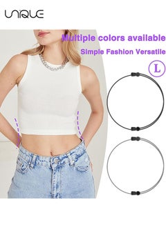 Unique 2 Pieces Adjustable Band, Crop Tuck Tool for Sweater and Shirt, Shirt Tuck Band, Elastic Band for Shirt, Crop Tuck Band for Tucking Shirts, Innovate Your Topwear Styling(L)  - Image 4