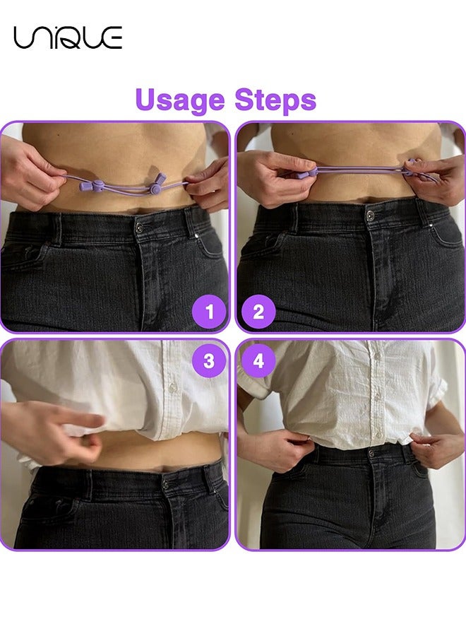 2 Pieces Adjustable Band, Crop Tuck Tool for Sweater and Shirt, Shirt Tuck Band, Elastic Band for Shirt, Crop Tuck Band for Tucking Shirts, Innovate Your Topwear Styling(L)