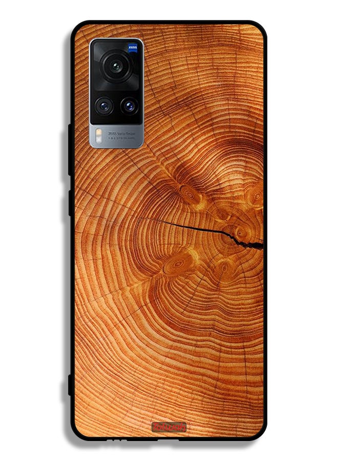Tolwak Vivo X60 Protective Case Cover Crack Wood - Image 2