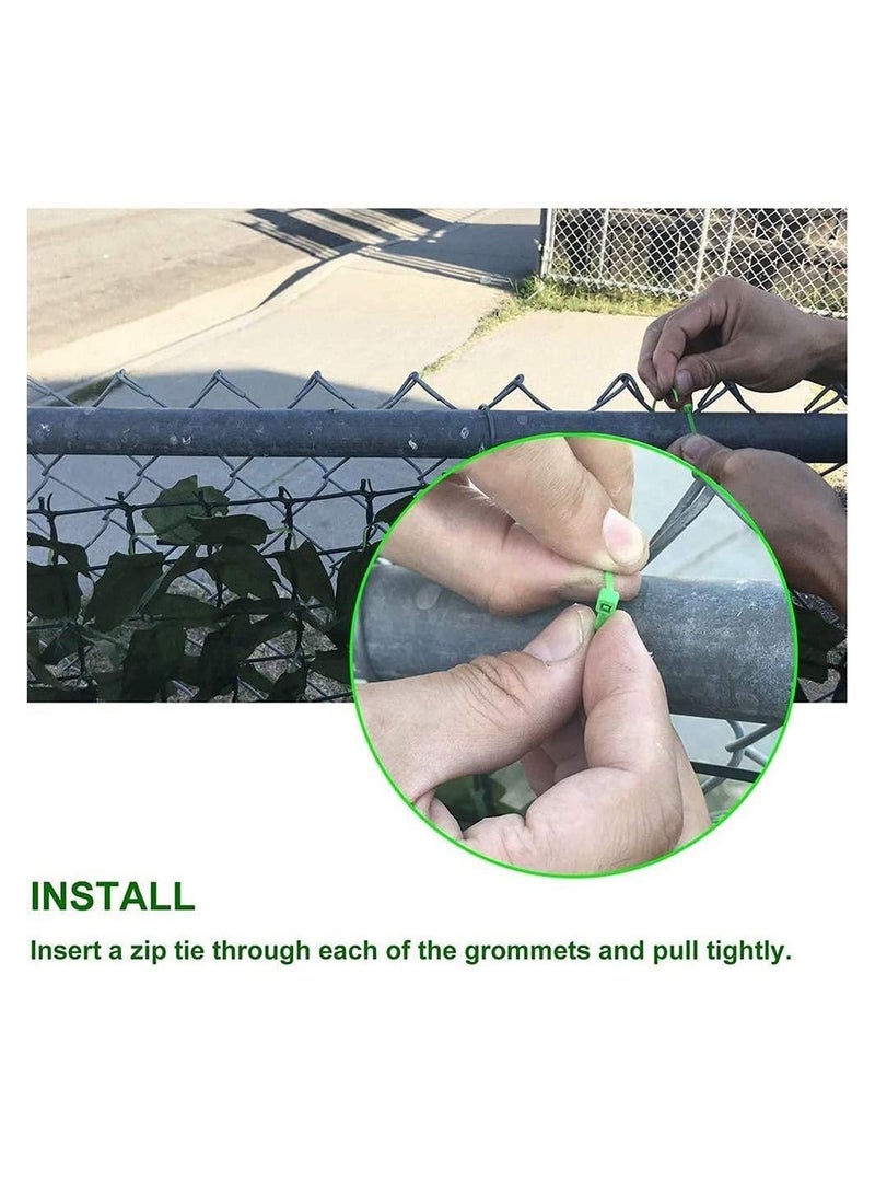 LINGWEI Artificial Faux Ivy Leaf Wall Grass Privacy Hedges Fence Screen Plastic Plant Fake Grass For Indoor Outdoor Balcony Garden Decoration(100x400cm) - Image 4