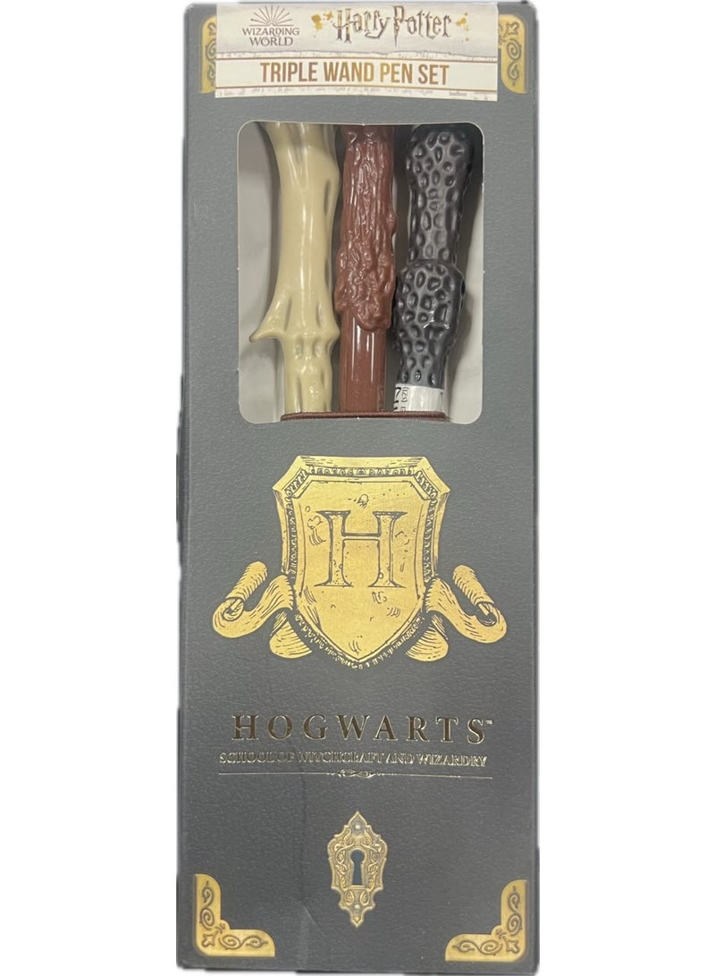HARRY POTTER  TRIPLE WAND PEN SET - Image 2
