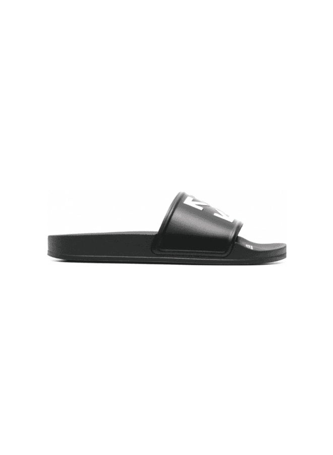 OFF-WHITE Arrow Logo Black Pool Sliders - Image 4