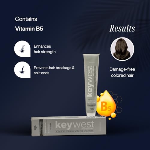 Keywest Professional Hair Color Tube, No. 1 Natural Black - 80gm | 2in1 Formula Hair Color + Hair Spa | Enriched with Pro Vitamin B5 & Organic Argan Oil - Image 3