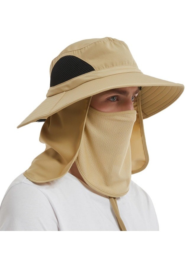 NIBEMINENT Wide Brim Sun Hat, UPF 50+ UV Protection Waterproof Packable Bucket Hat for Men & Women, Fishing Hiking Beach Garden  - Image 1