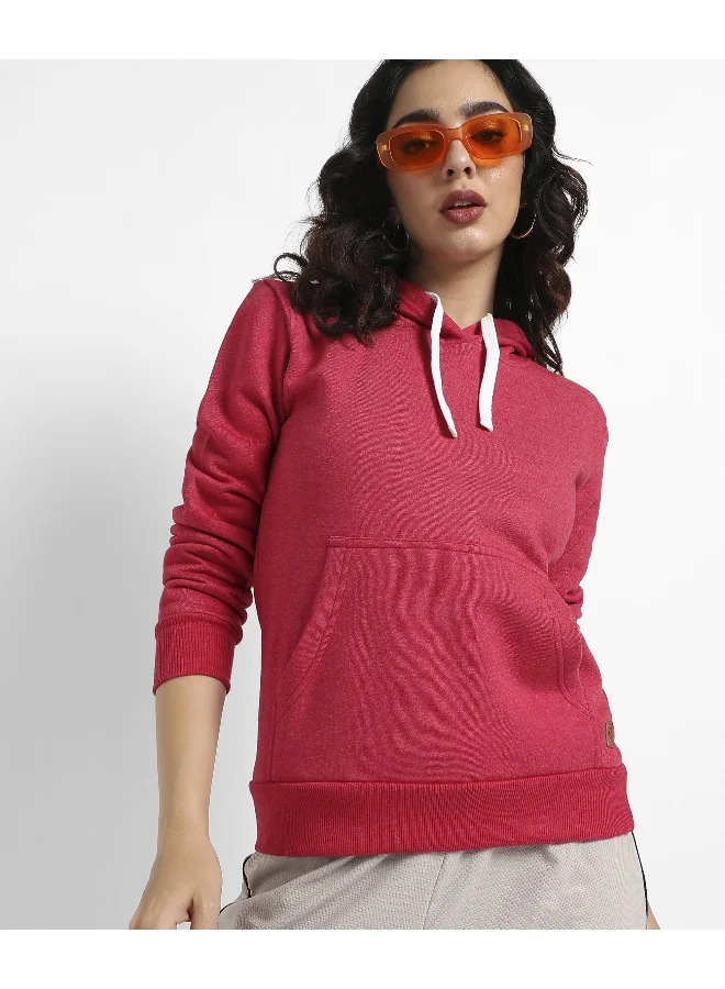 Pinacolada  Women's Red Pullover Hoodie With Kangaroo Pockets  | Best Price UAE