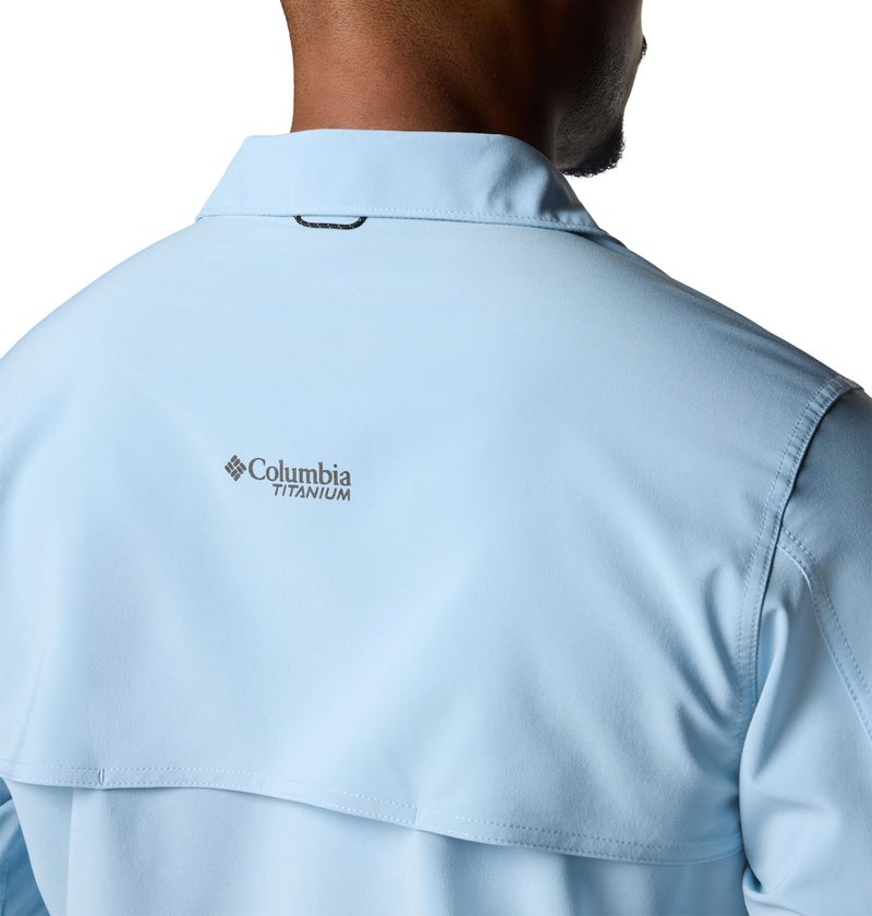 Columbia Men's Summit Valley Woven Long Sleeve Shirt, Ripple Blue, Large - Image 5