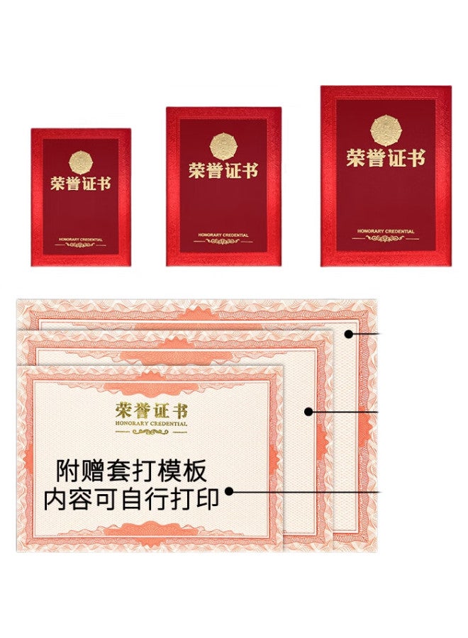 LISON [Lowest Price Online] Haolixin (Lison) 10-Pack 12K Honor Certificate Covers With 11 Inner Pages, Exquisite Gold-Stamped Award Certificates For Ceremonies And Recognition Events 5909 - Image 3