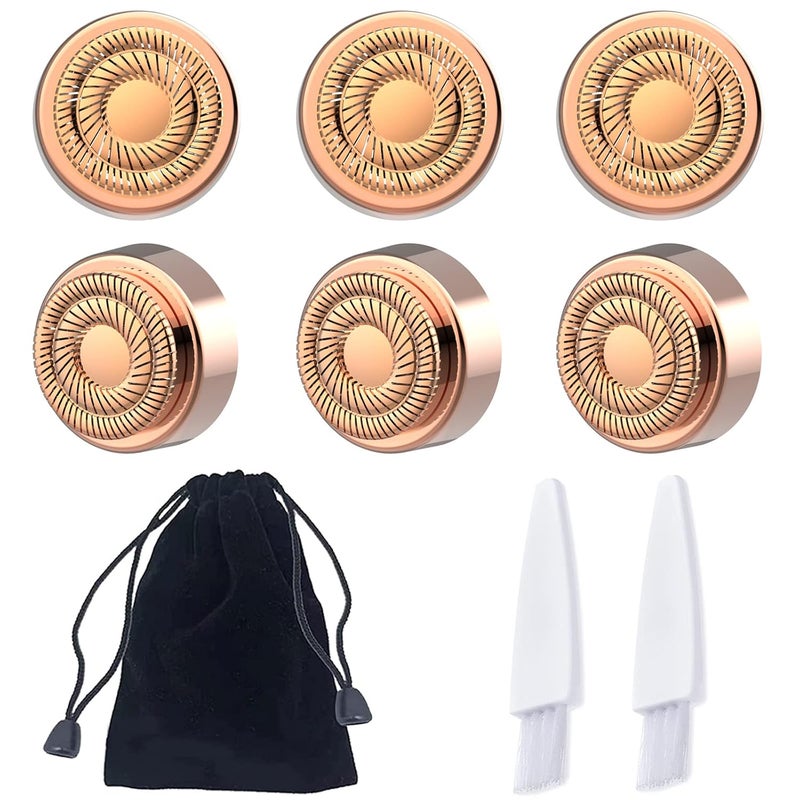 LinMei 6PCS Replacement Heads Compatible for GEN 2 Finishing Touch Flawless Women's Painless Hair Remover - Image 1