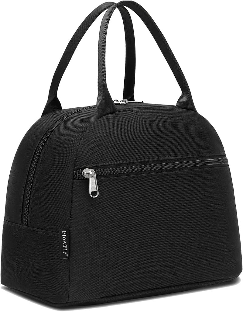 FlowFly Insulated Lunch Cooler Bag - Tote Bag Organizer for Women/Men, Black - Image 1
