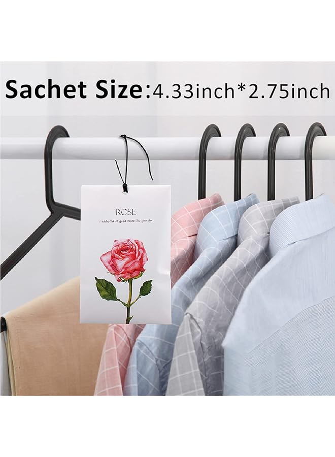 erorex Rose Sachet 1Box 12Pcs Rose Dried Flower Bag Scent Sachet Drawer Freshener Rose Closet Air Freshener Scented Drawer Deodorizer Freshener For Drawers Closet Home Car Fragrance Product - Image 3