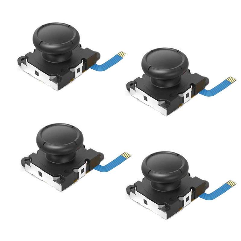 Veanic 4-Pack Replacement Joycon Joystick Drift Fix Analog Thumb Stick for Nintendo Switch/Switch OLED/Nintendo Switch Lite Joy-Con Controller - Image 1