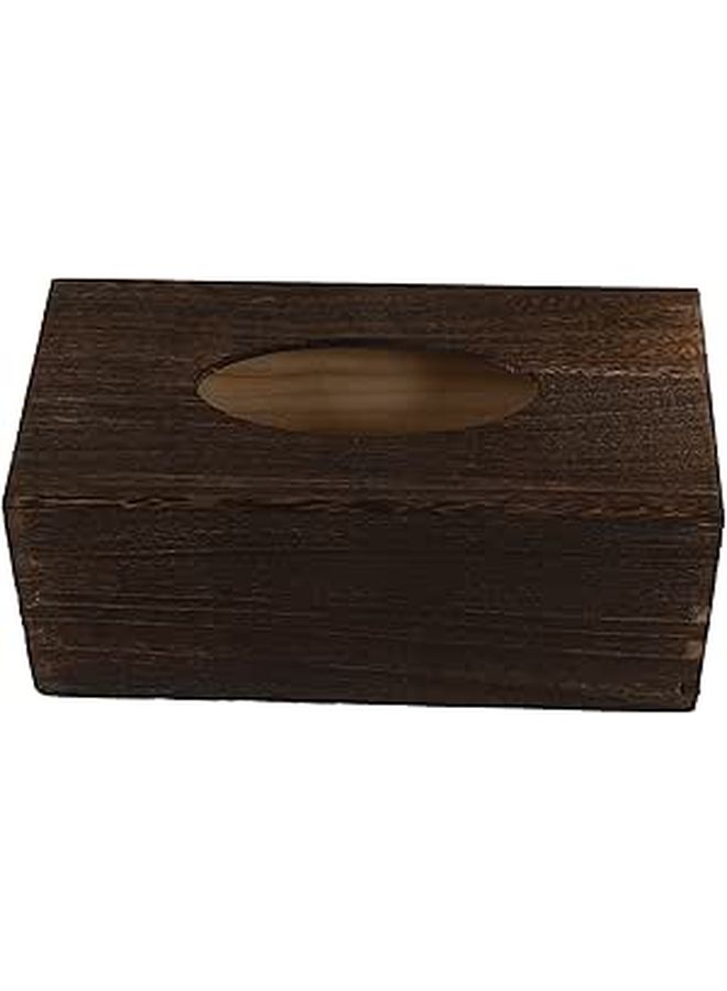 Elegant Wooden Tissue Box Cover Napkin Storage Holder For Living Room Desktop Classic Design Home Office Decor - Image 1