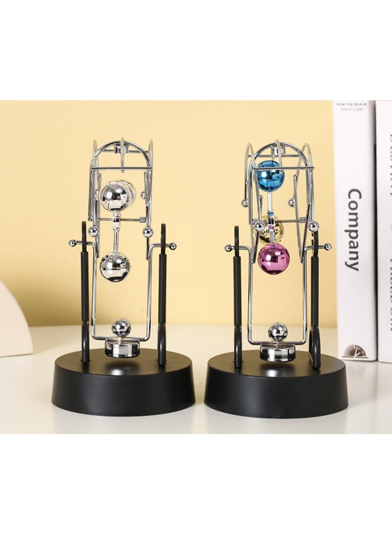 Rubik Electronic Perpetual Debate Motion Desk Decoration Physics Science Executive Toy, Swing Pendulum  - Image 4