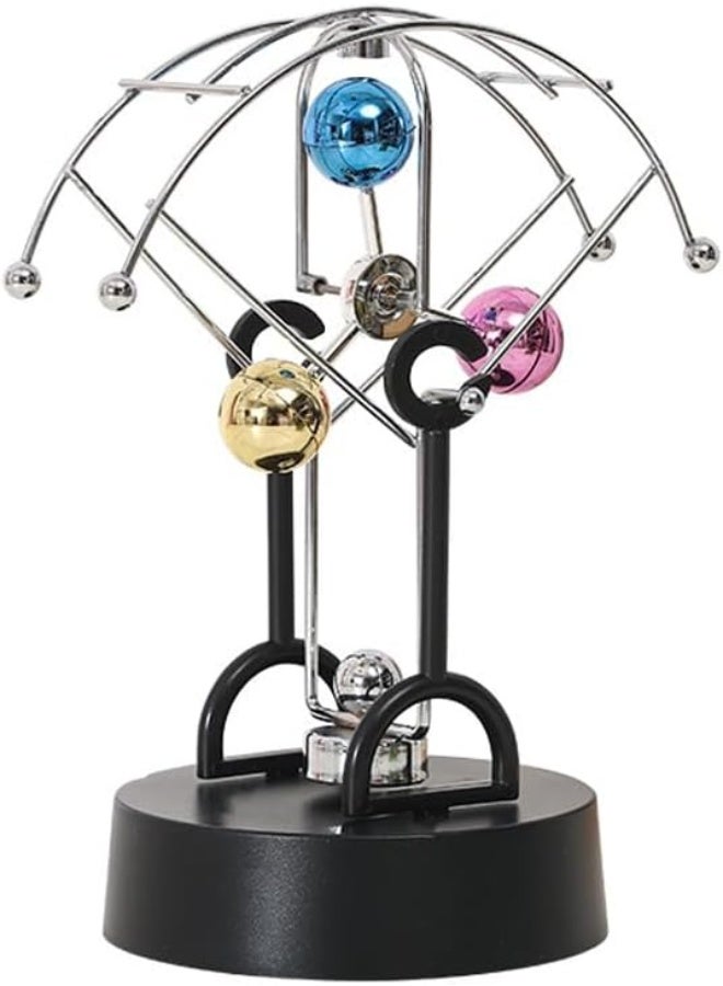 Rubik Electronic Perpetual Debate Motion Desk Decoration Physics Science Executive Toy, Swing Pendulum  - Image 1
