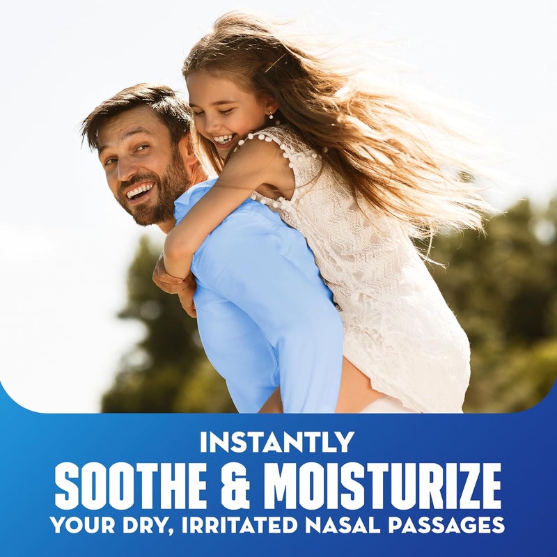 MUCINEX بخاخ أنف ملحي للجيوب الأنفية - شطف الجيوب الأنفية - خالي من الأدوية - خالي من الإضافات - غير مسبب للنعاس - ري أنفي مع فوهة بخاخ رذاذ مزدوج 2 في 1 لموسم البرد والحساسية - 45 أونصة من محلول الملح البخاخ - Image 5