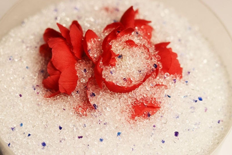 HOGOOD 2.2 LBS Silica Gel Flower Drying Crystals Dry-Packs DIY Flower Drying Powder, color Indicating Silica Gel Preserving Wedding, Reusable - Image 3