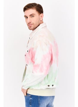 Wrangler Men Tie Dye Denim Jacket, Multicolor  - Image 2
