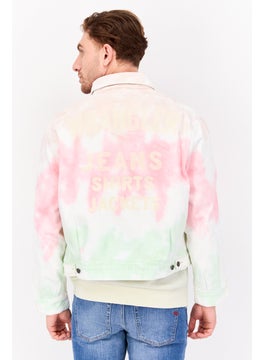 Wrangler Men Tie Dye Denim Jacket, Multicolor  - Image 3