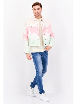 Wrangler Men Tie Dye Denim Jacket, Multicolor  - Image 4