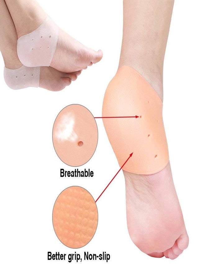 HomeFast Heel Protective Sleeve & Heel Spur Pads for Relief Plantar Fasciitis & Heel Pain, Reduce Pressure on Heel, Cracked Heel - Image 3