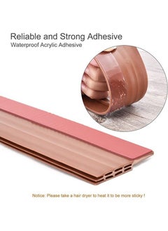 Arabest Door Draft Stopper, Door Bottom Seal for Exterior & Interior Doors Blocker for Insects Dust Noise and Weather Stripping 2”w X 39”l-Brown.  - Image 3