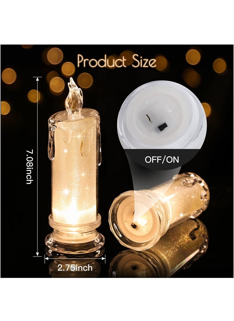 SYOSI LED Flameless Candles, 4PCS Flameless Votive Candles, Romantic Decoration Night Light, Flameless Flickering Electric Fake Candle for Wedding Table Festival Bedroom Decorations  - Image 5