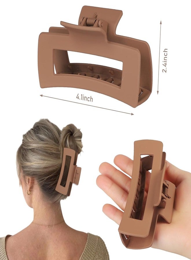 ANNACREATIONS 8 Pcs Korean Fashion Matte Hair Claw Clips Strong Hold Clutcher for Thick & Thin Hair Accessories Clutches for Women & Girls - Image 3